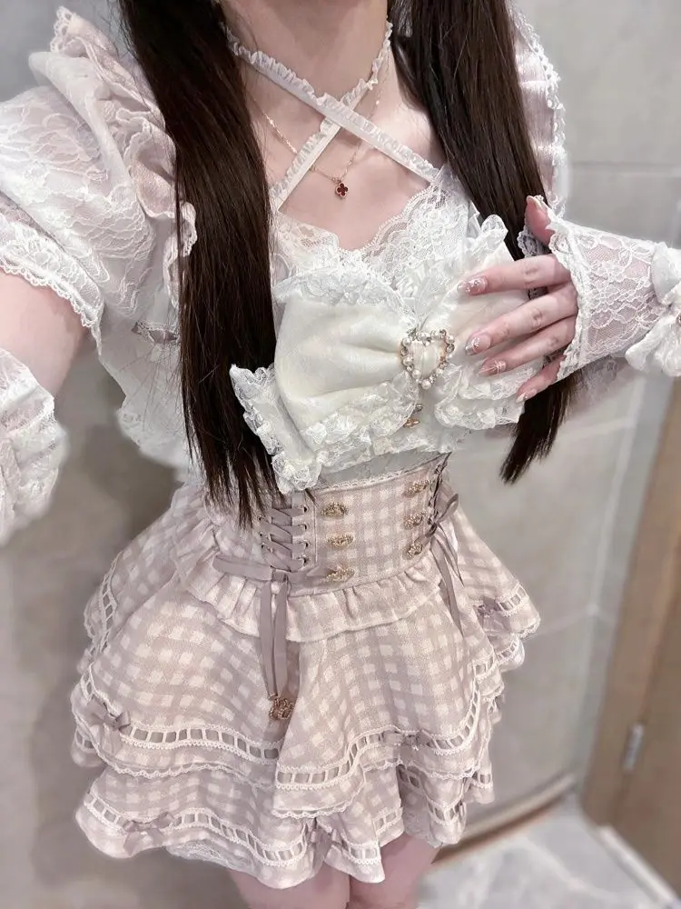 Summer Alt Clothing - Summer Japanese Gothic Y2k Lolita Bow