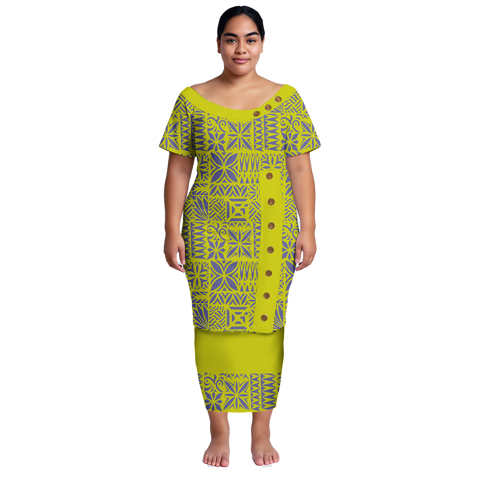 Summer Alt Clothing - Plus Size Women Dresses Samoan Puletasi