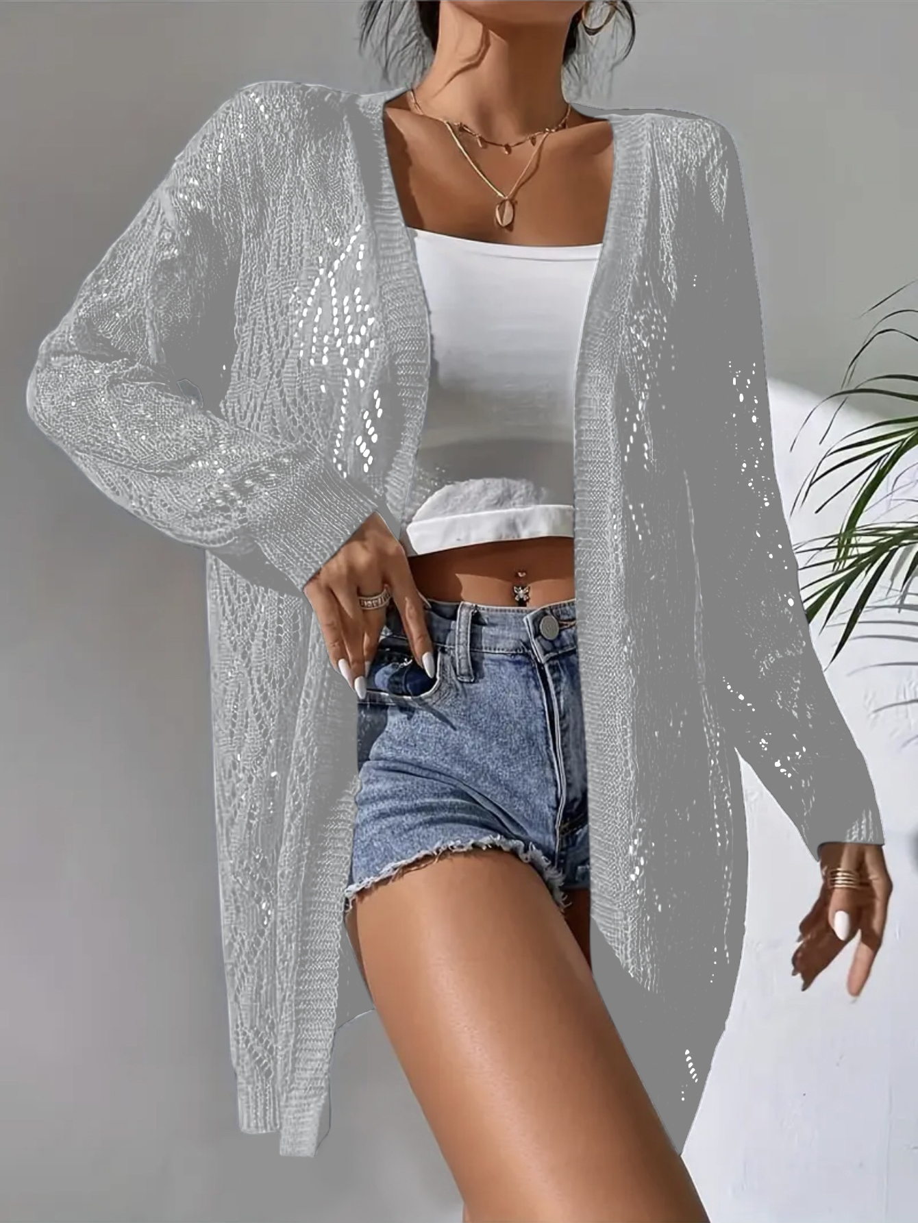Summer Clothing Plus Size Women - plus Size Open Cardigan Loose Casual