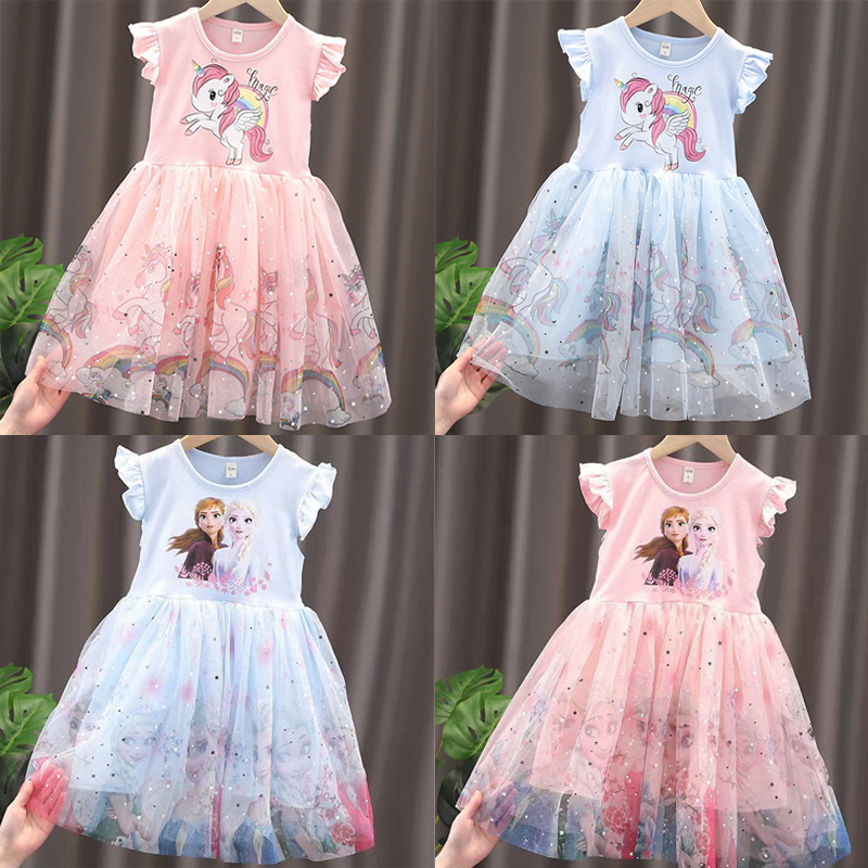 Summer Clothing Baby Girl - 2024 New Unicorn Summer Princess Dresses