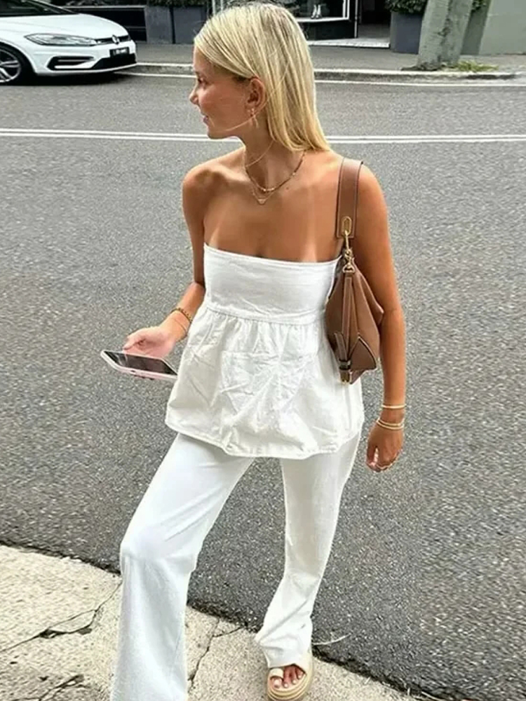 Summer Zara - HXAO StraplessTop Women Off shoulder Corset
