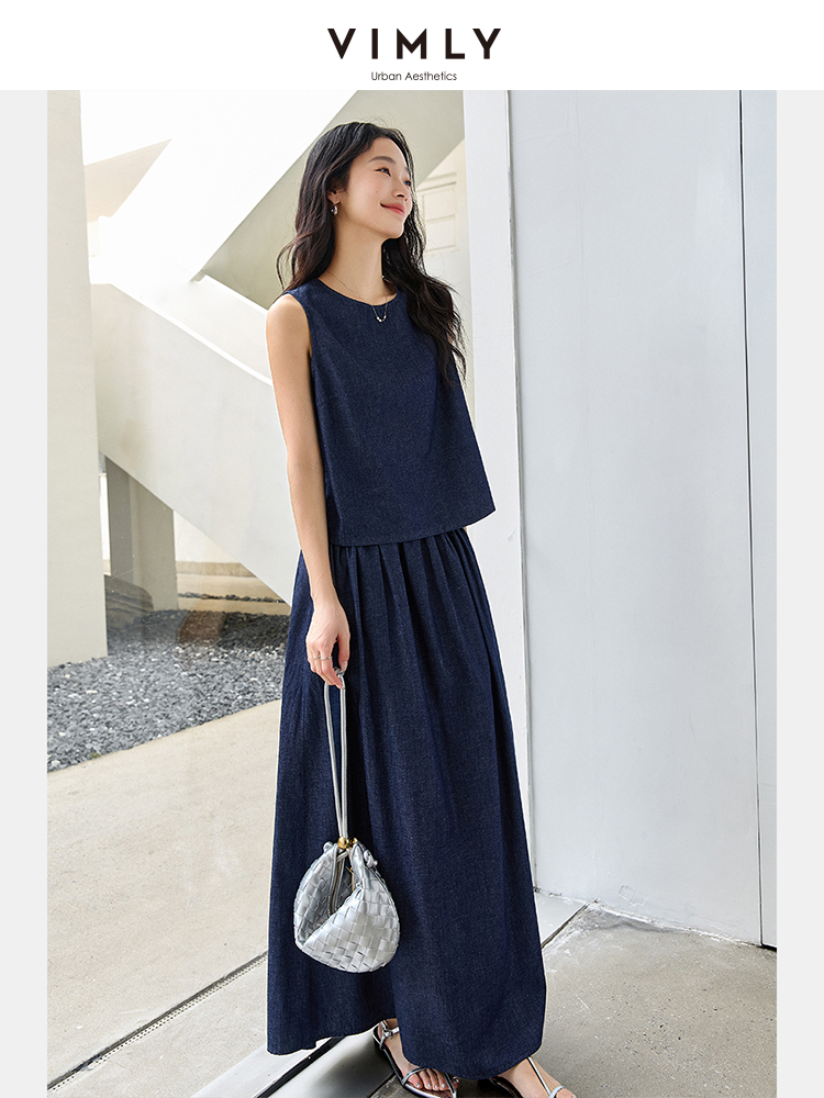VIMLY Summer 2 Piece Denim Ski - Summer Alt Clothing recensione e prezzo