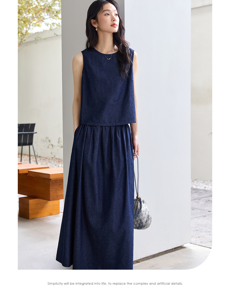 VIMLY Summer 2 Piece Denim Ski - Summer Alt Clothing recensione e prezzo