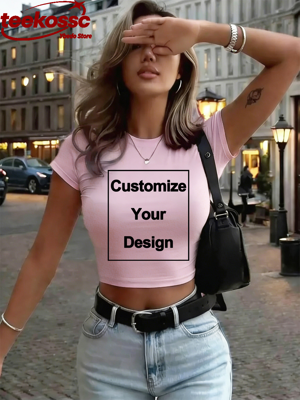 Custom Womens Cotton Crop Tops - Summer Clothing Women Sale recensione e prezzo