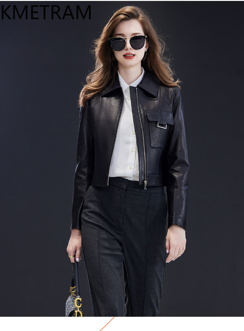 Genuine Leather Jacket Woman R - Quality Summer Clothing For Women recensione e prezzo