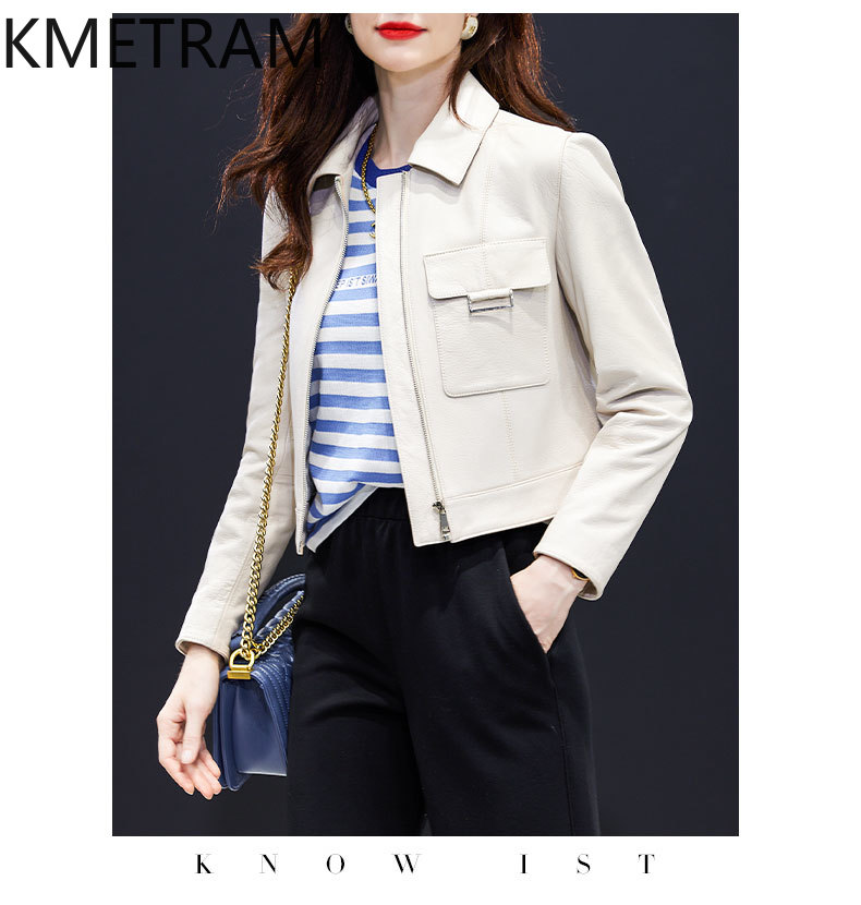 Genuine Leather Jacket Woman R - Quality Summer Clothing For Women recensione e prezzo