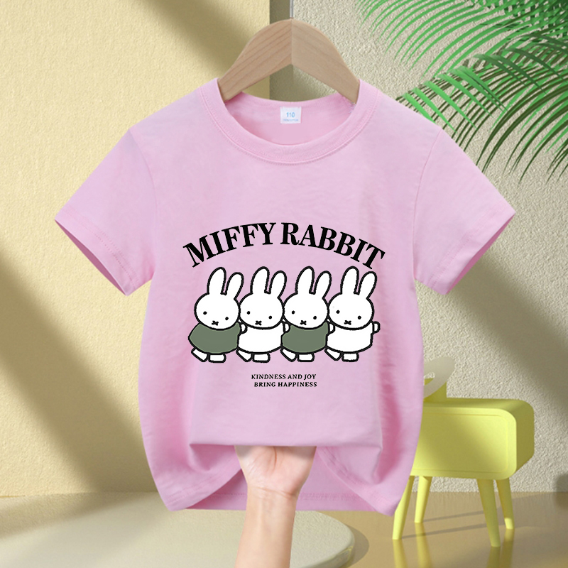 Cartoon Miffy Bunny T-Shirt Gi - Summer Clothing Baby Girl recensione e prezzo