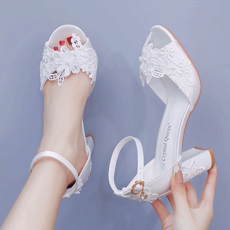 Women White Silk High Heels Su - Summer Clothing Stores recensione e prezzo