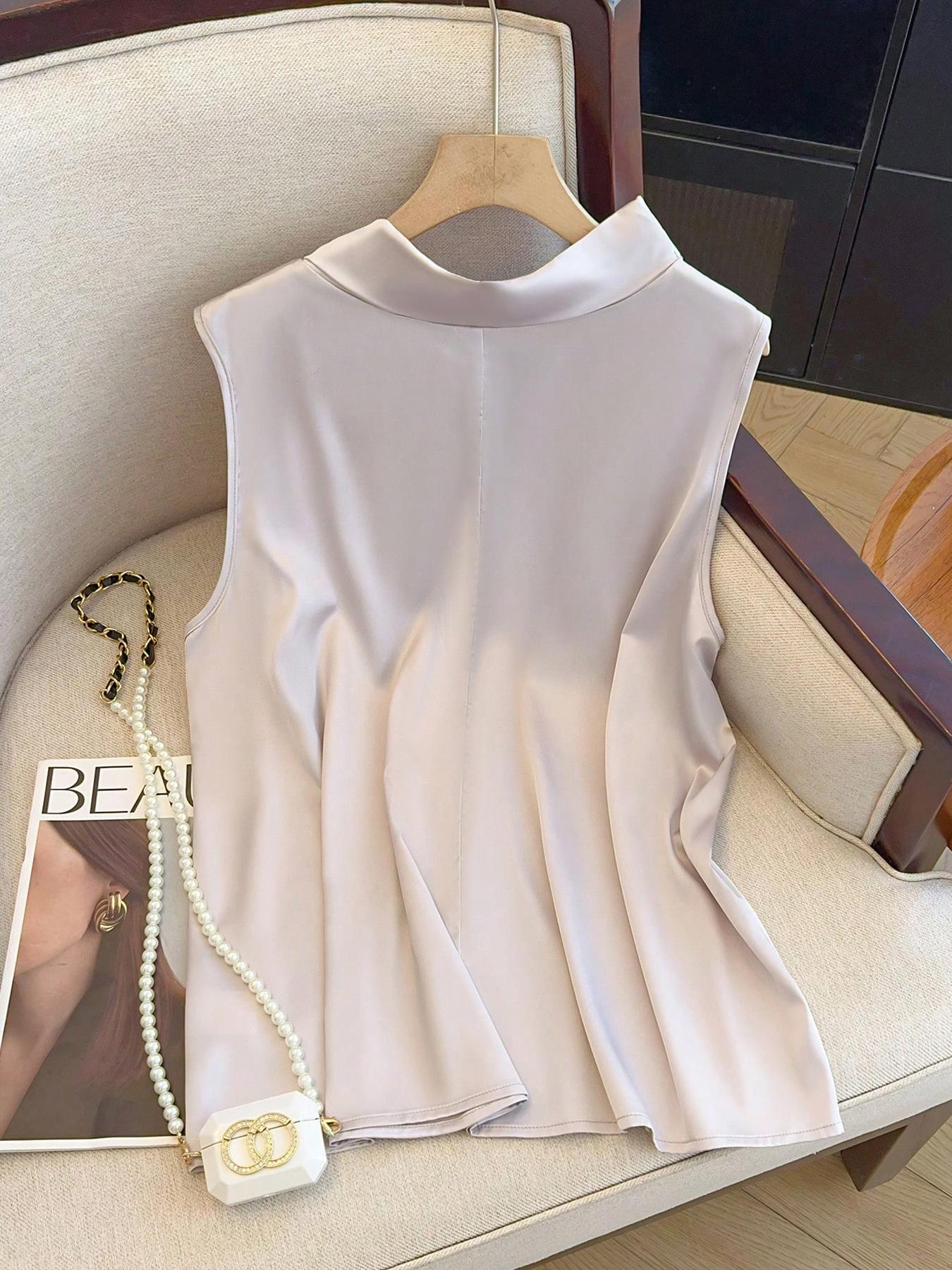 【Plus Size】 Solid Color Tie Fr - Summer Clothing Plus Size Women recensione e prezzo