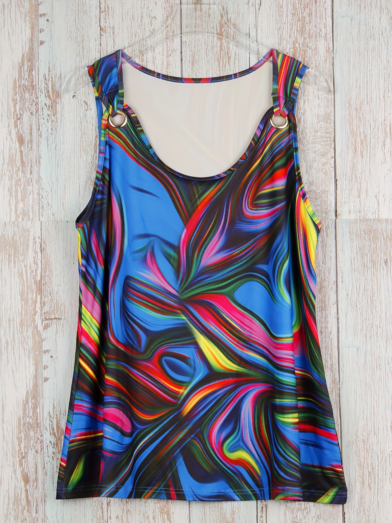 Plus Size Abstract Print Tank  - Summer Clothing Plus Size Women recensione e prezzo