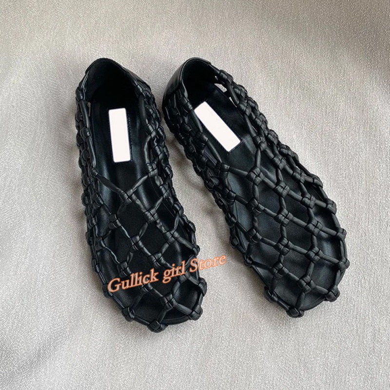 French Woven Mesh Hollow flat  - Summer Clothing Stores recensione e prezzo