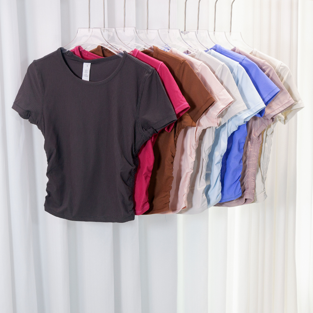 Waist-cinching Short Sleeve Sl - Summer Yoga Clothing recensione e prezzo