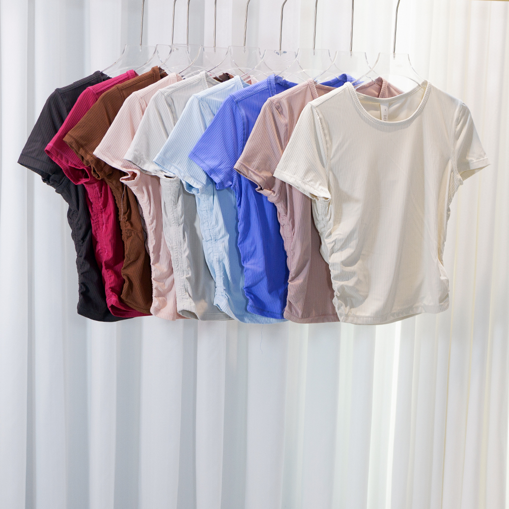 Waist-cinching Short Sleeve Sl - Summer Yoga Clothing recensione e prezzo