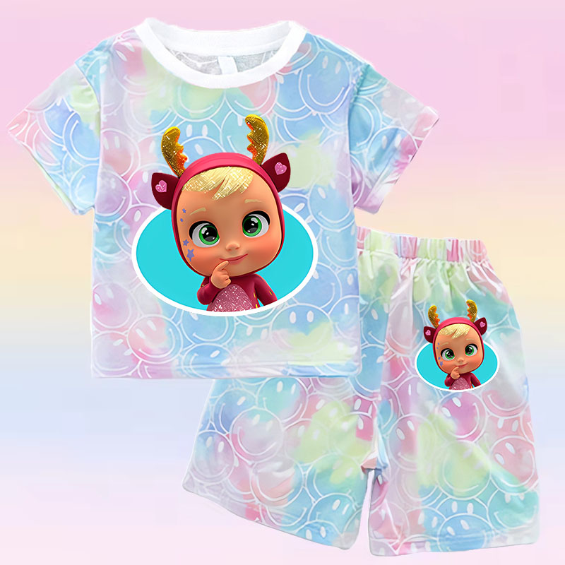 Crying Babies T-shirt Set Chil - Summer Clothing Baby Girl recensione e prezzo