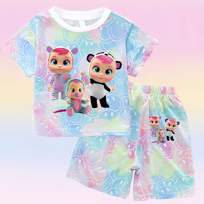Crying Babies T-shirt Set Chil - Summer Clothing Baby Girl recensione e prezzo