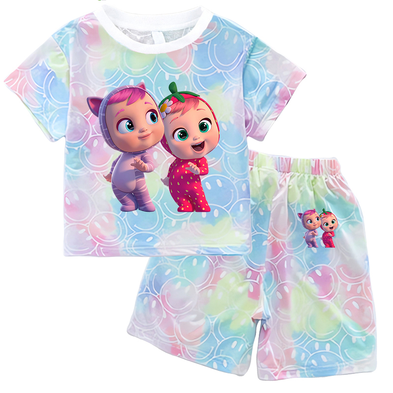 Crying Babies T-shirt Set Chil - Summer Clothing Baby Girl recensione e prezzo