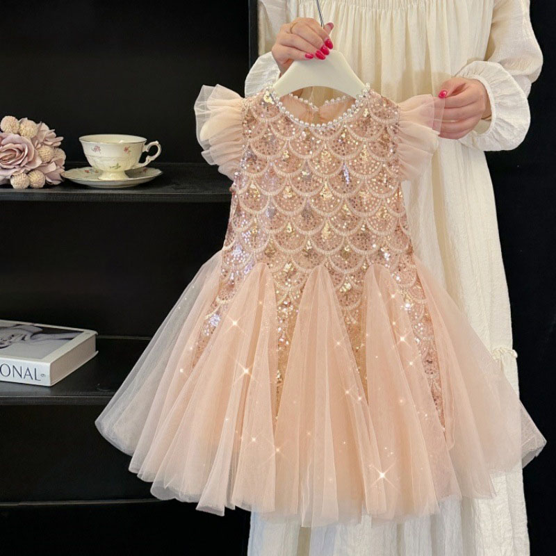 Children's Dress Mesh Sequins  - Summer Nights Clothing recensione e prezzo