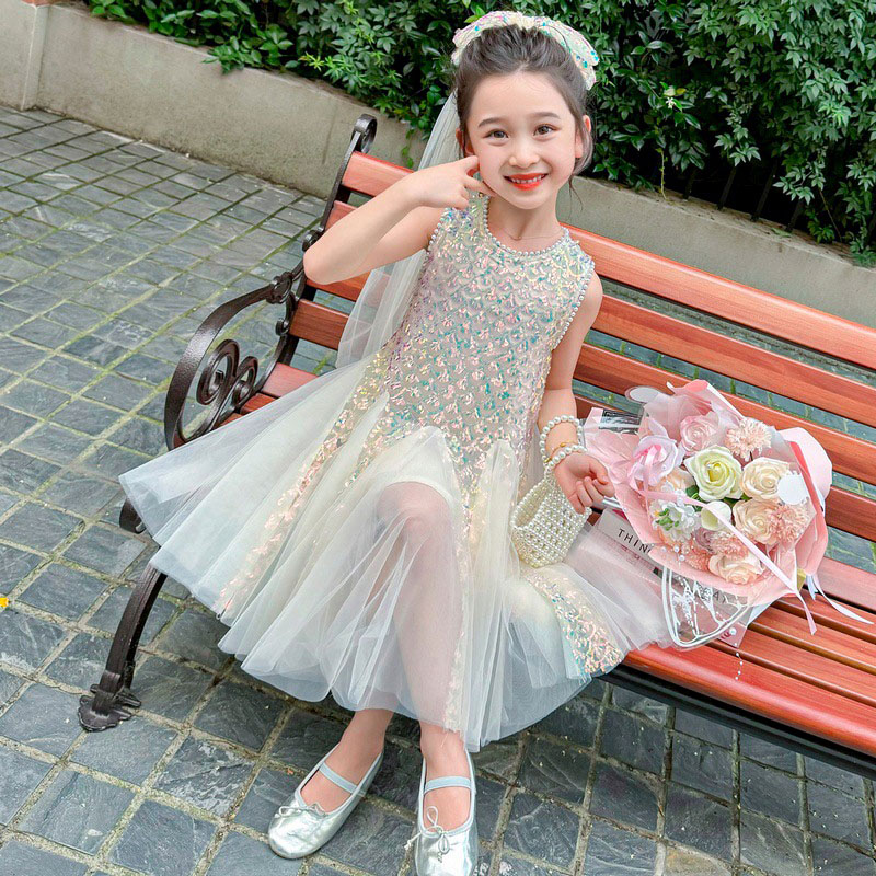 Children's Dress Mesh Sequins  - Summer Nights Clothing recensione e prezzo