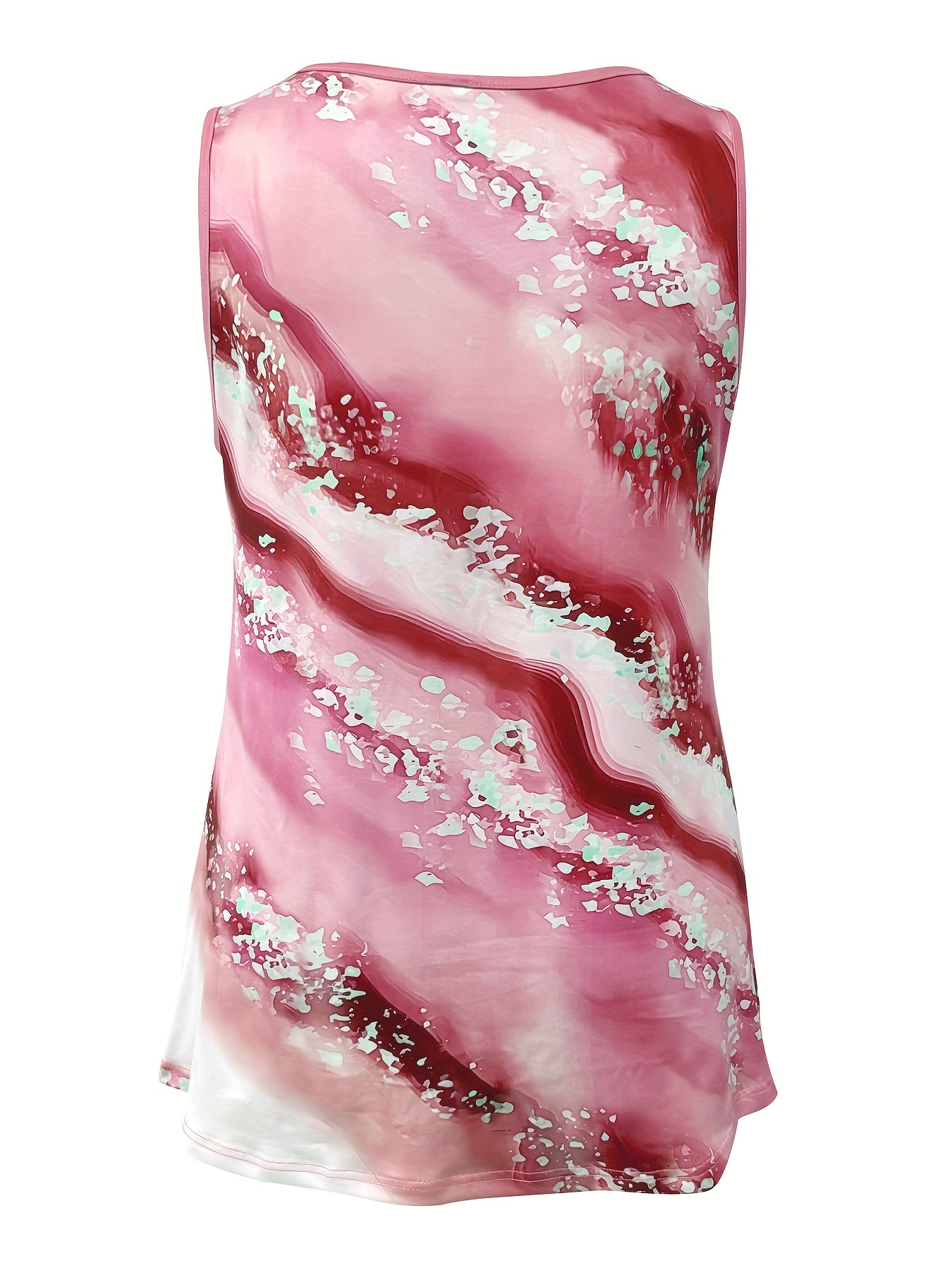 Plus Size Marble Print Tank To - Summer Clothing Plus Size Women recensione e prezzo