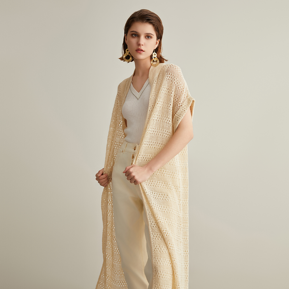 BC609 Linen and Silk Long Knit - Quality Summer Clothing For Women recensione e prezzo