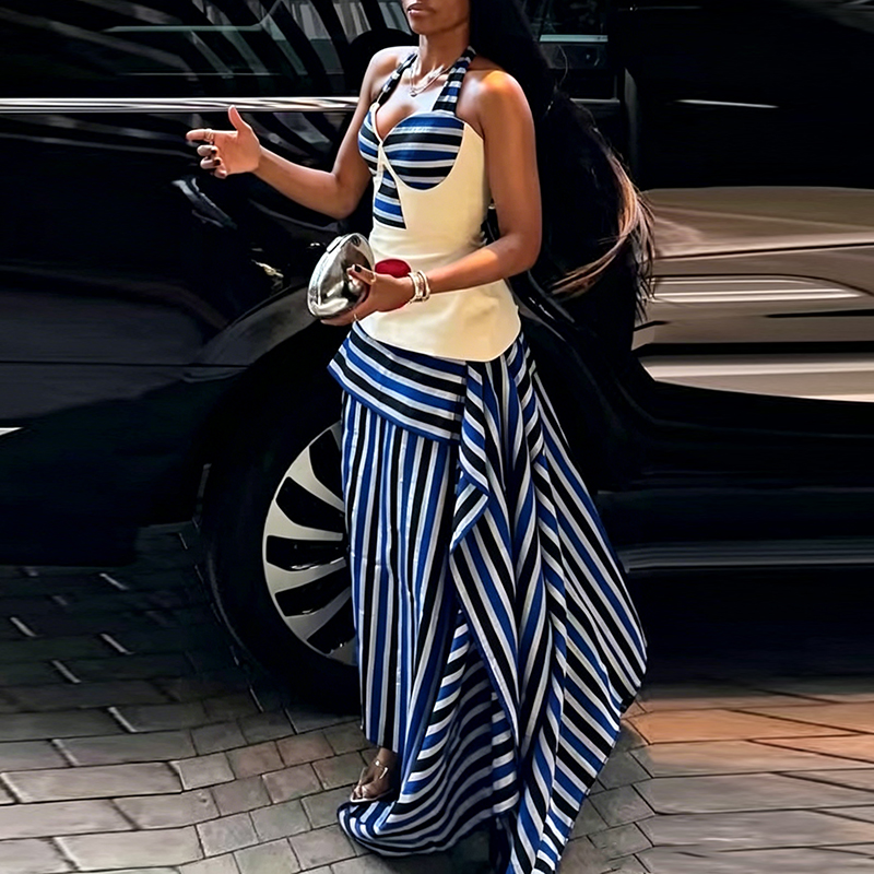 Fashion Irregular Splice Ruffl - Summer Alt Clothing recensione e prezzo